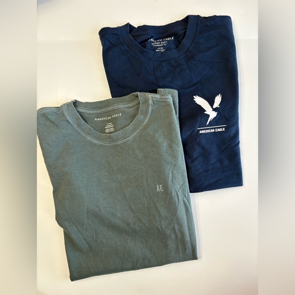American Eagle Outfitters Short Sleeve Tees - Navy and Olive